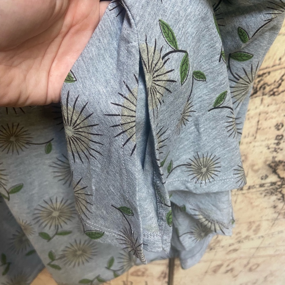 LuLaRoe PerfectT Dandelion Gray Women's Top 3XL - Picture 3 of 4